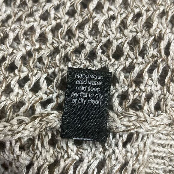 Peruvian Connection Pima Cotton Open Front Long Sleeve Knit Duster Cardigan - L - Picture 5 of 8